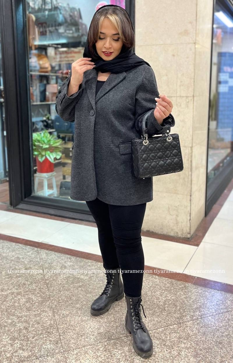 پالتو فوتر سایزبزرگ  تک دکمه  کد 333