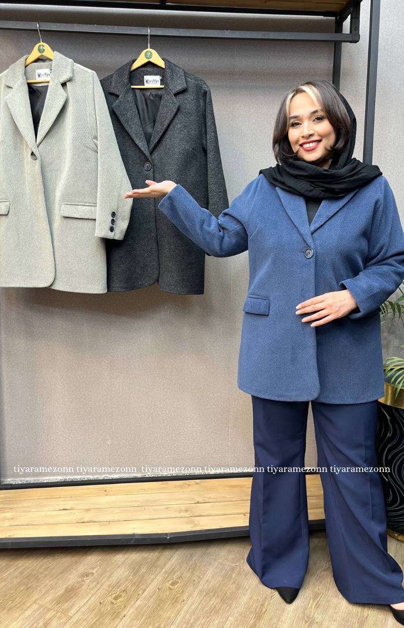 پالتو فوتر سایزبزرگ  تک دکمه  کد 333