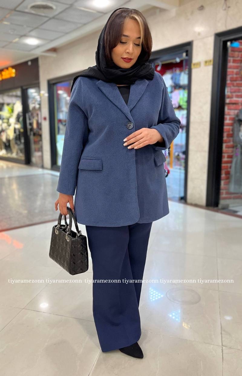 پالتو فوتر سایزبزرگ  تک دکمه  کد 333