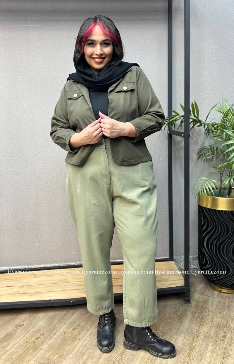 شلوار سایزبزرگ مام استایل کد 338