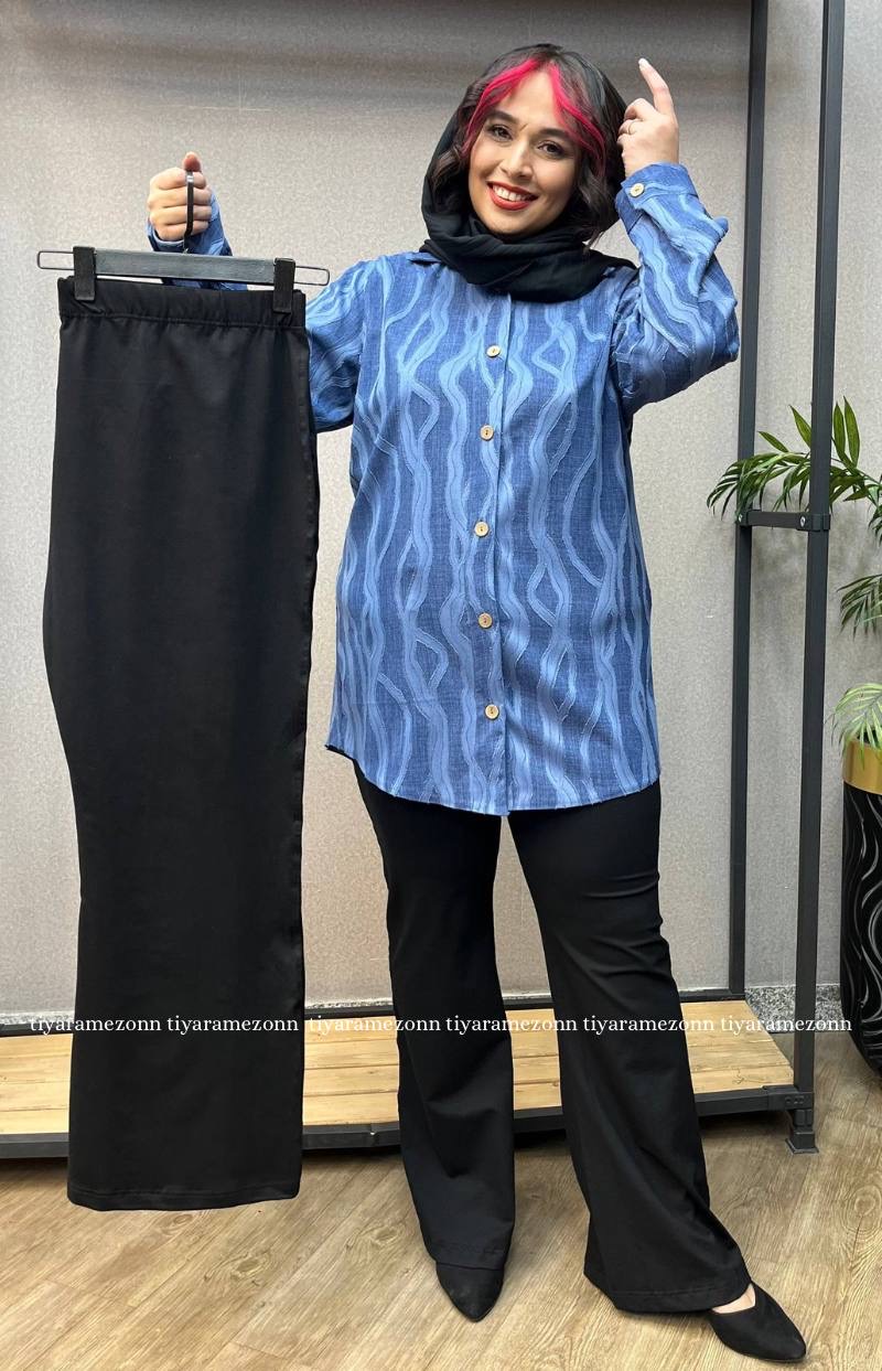 شلوار دمپا  سایزبزرگ  مدل لاکرا کد 342