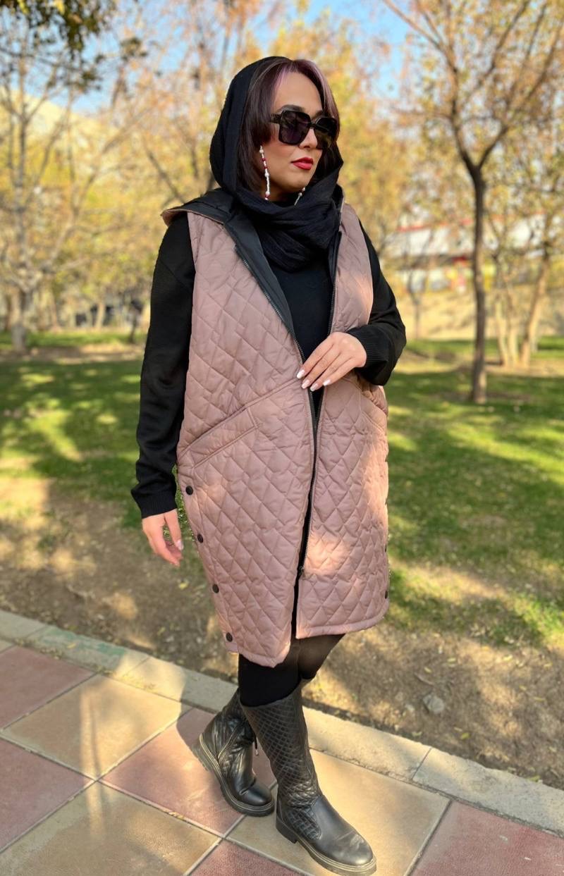 پافر بلند سایز بزرگ  مدل شانزلیزه  کد 345