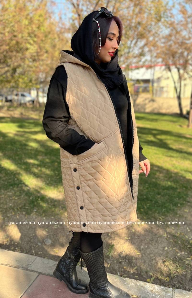 پافر بلند سایز بزرگ  مدل شانزلیزه  کد 345