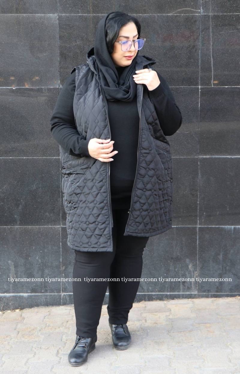 پافر بلند سایز بزرگ  مدل شانزلیزه  کد 345