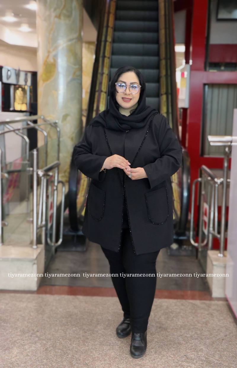 کت زنانه سایز بزرگ کریستال دوزی کد 269