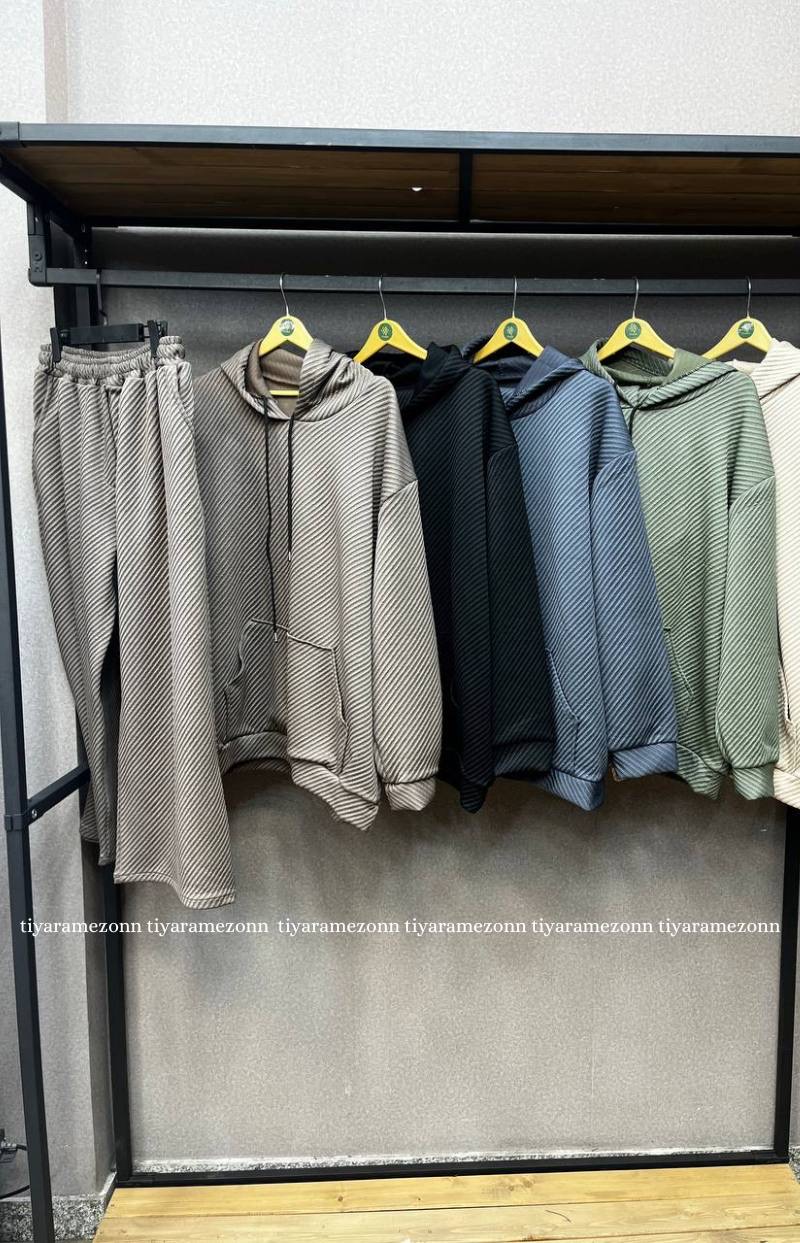 ست هودی و شلوار سایزبزرگ مدل مفرد  کد 352