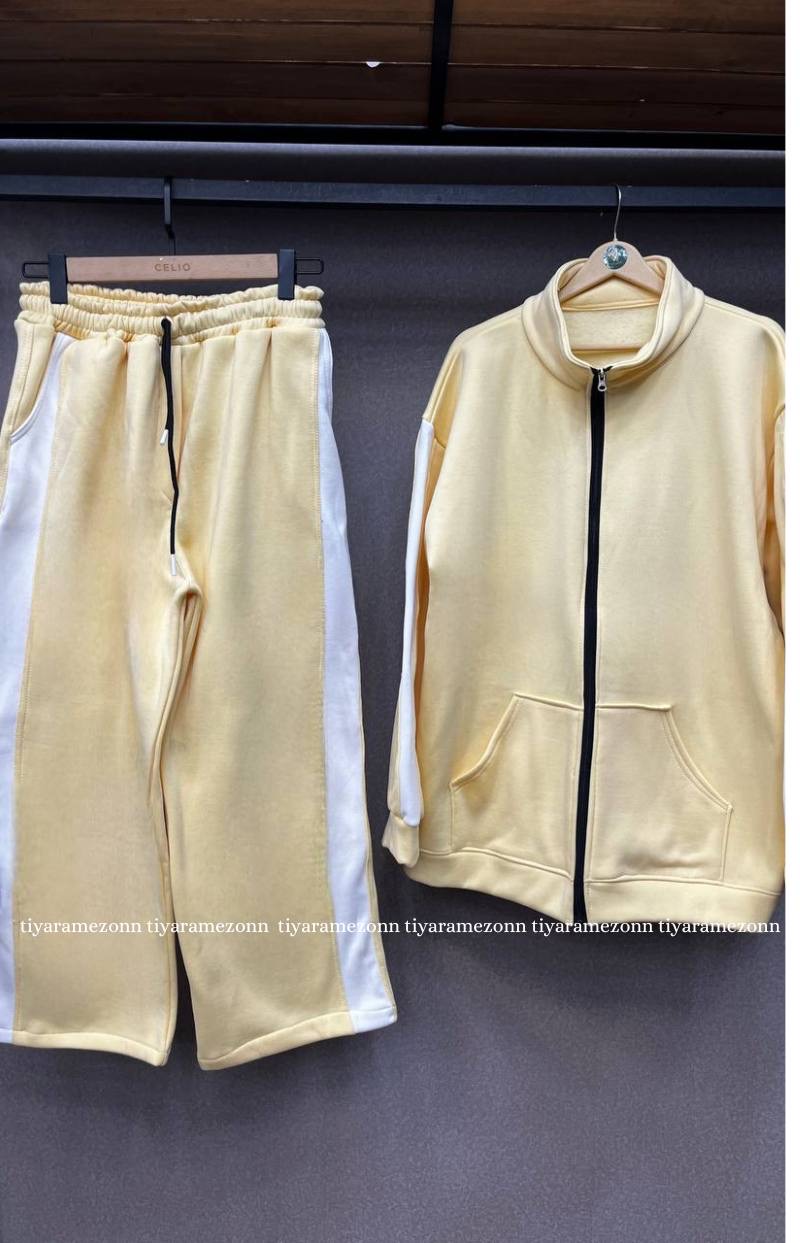 ست هودی و شلوار سایزبزرگ مدل مفرد  کد 352