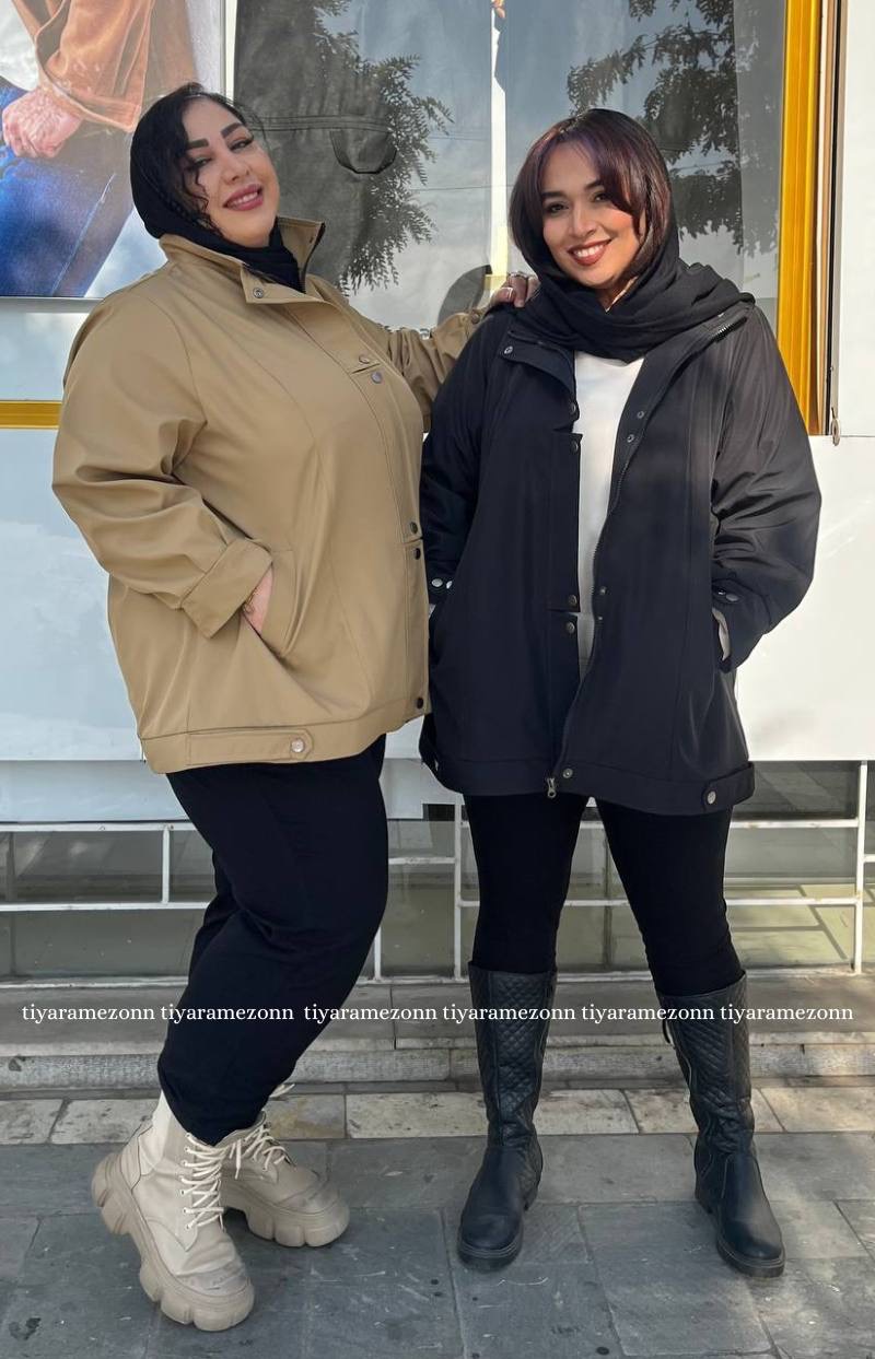 بارانی سایزبزرگ قابک دار طرح بامبر کد 354