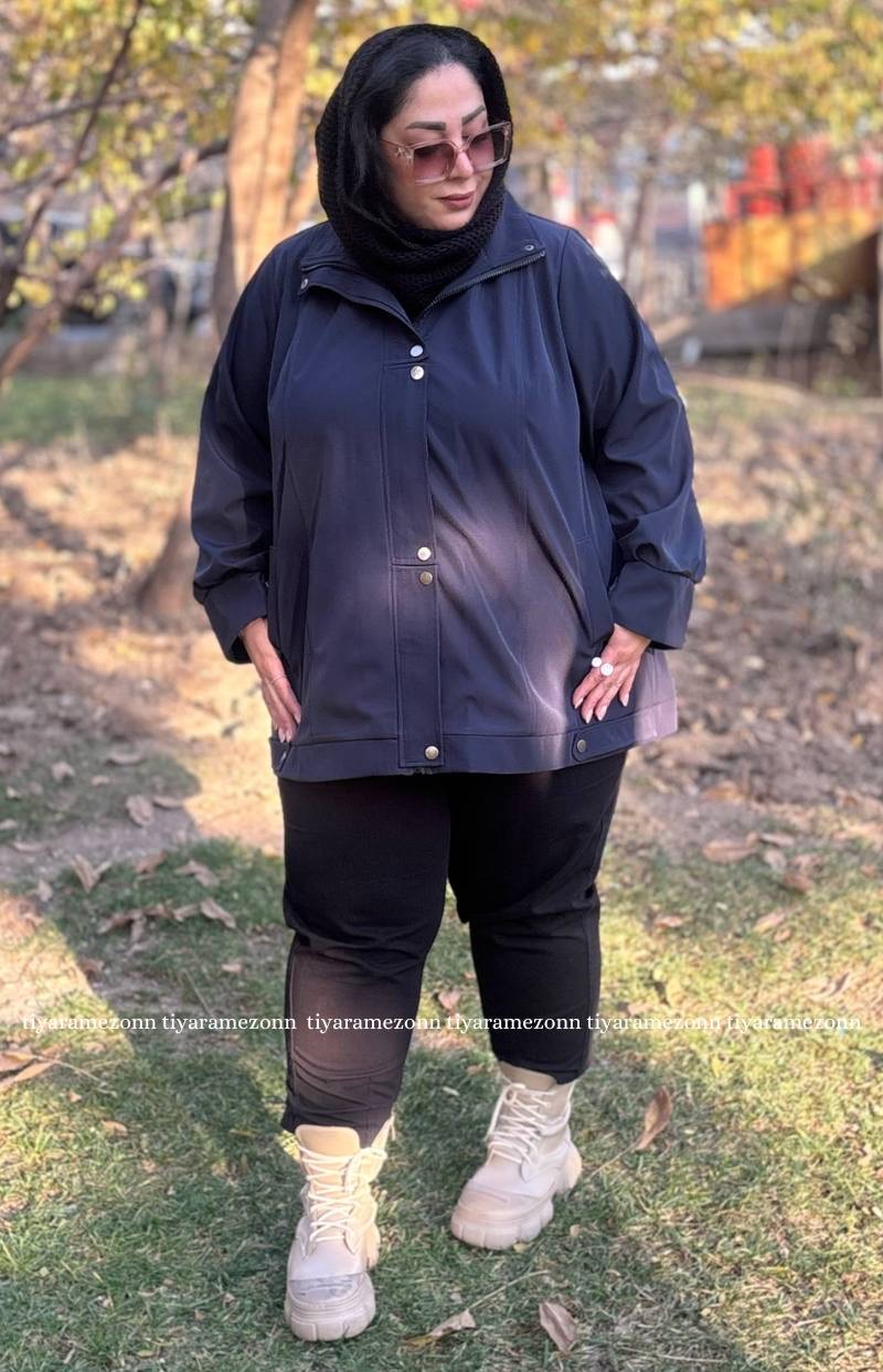 بارانی سایزبزرگ قابک دار طرح بامبر کد 354