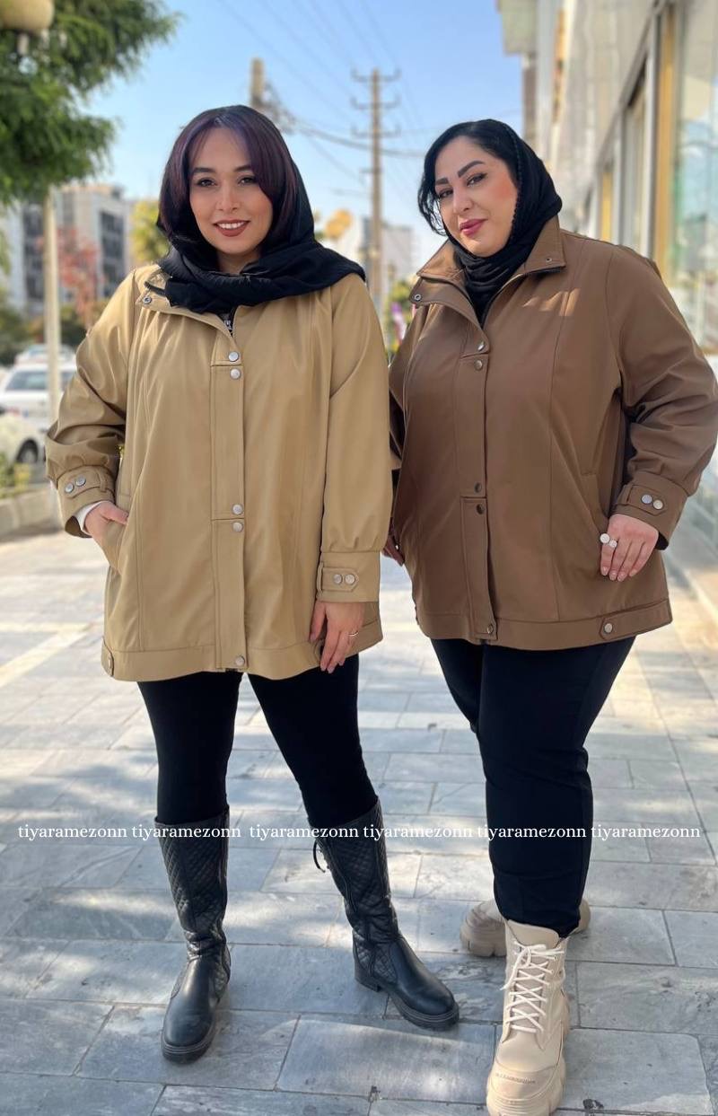 بارانی سایزبزرگ قابک دار طرح بامبر کد 354