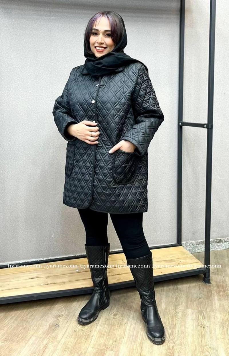 بارانی سایزبزرگ قابک دار طرح بامبر کد 354