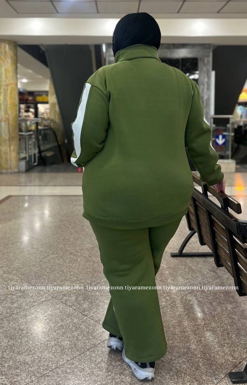 ست سویشرت و شلوار سایزبزرگ مدل اکلت کد 353