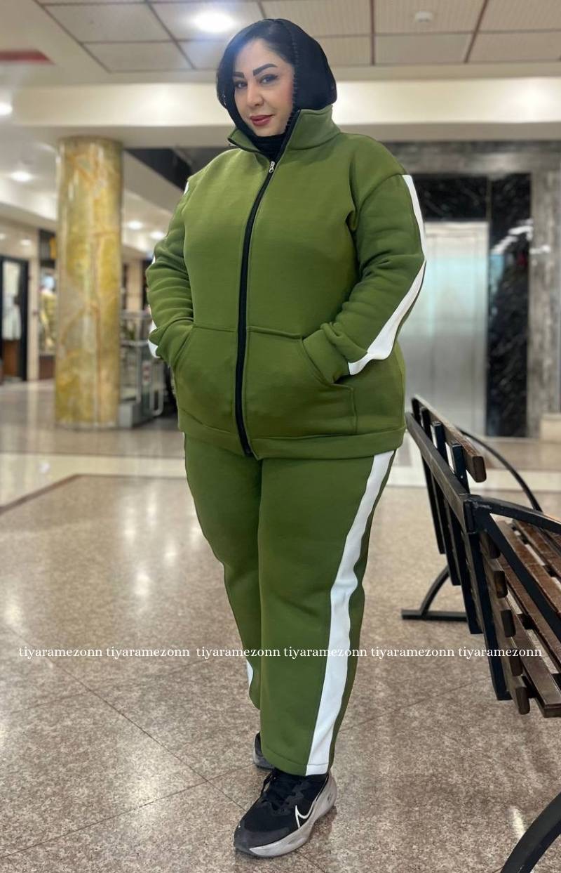 ست سویشرت و شلوار سایزبزرگ مدل اکلت کد 353