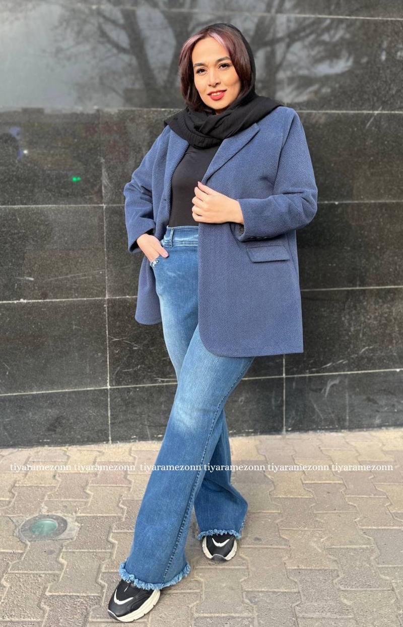 شلوار دمپا سایزبزرگ کشی گل بابونه کد144