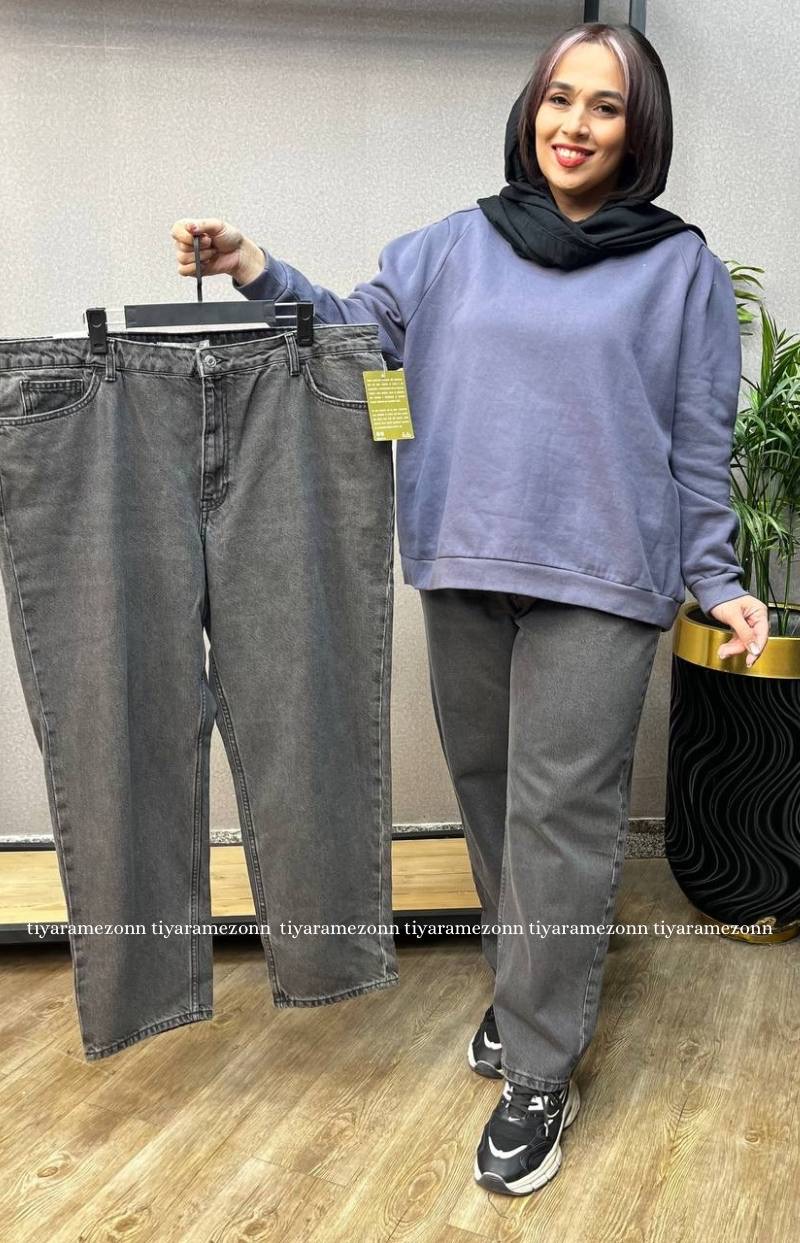 شلوار جین راسته سایزبزرگ کد 361