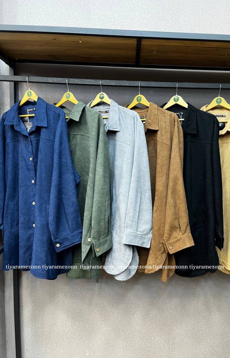 شومیز مانتویی سایزبزرگ  مدل زنبق  کد 367