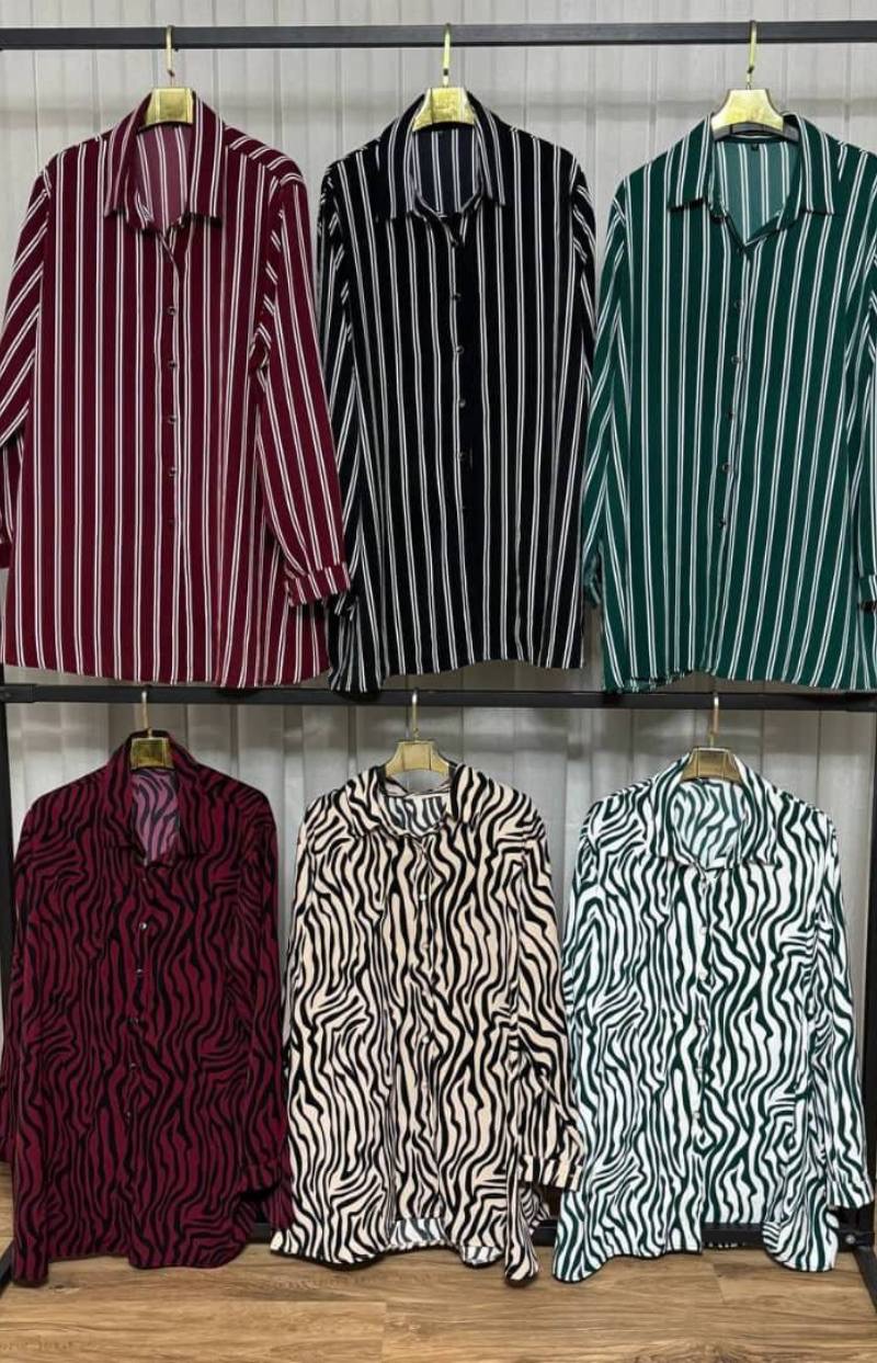 شومیز ساتن سایزبزرگ مدل جولیا 365