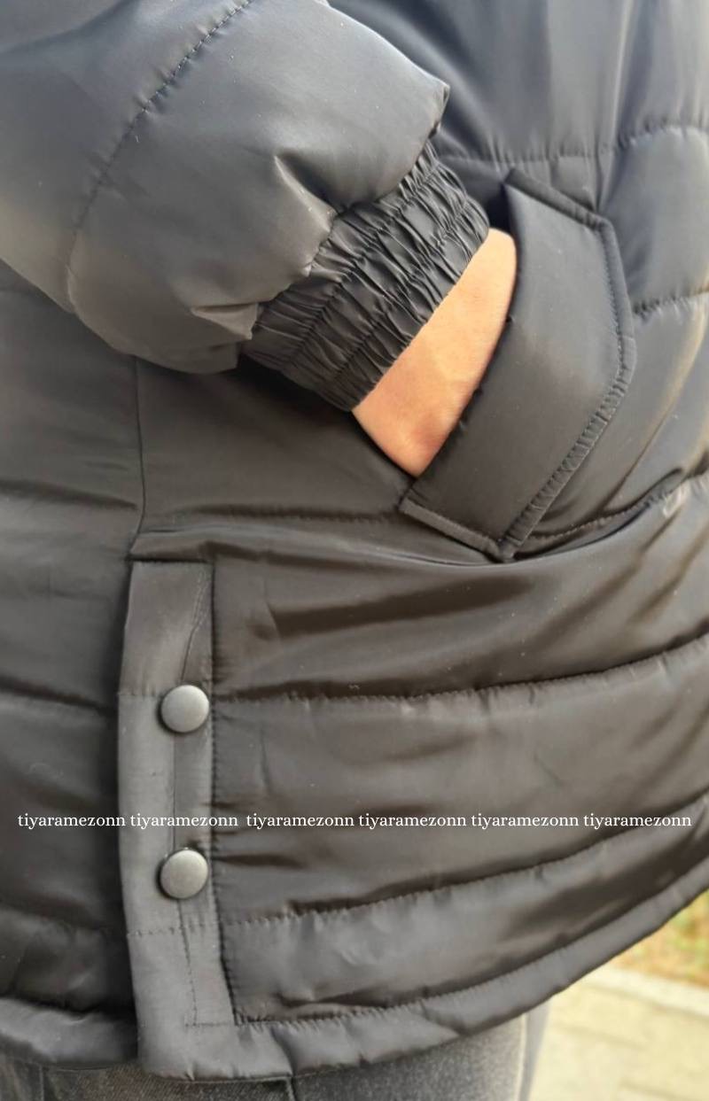 کاپشن سایزبزرگ مدل امبوردی کلاه دار کد 382