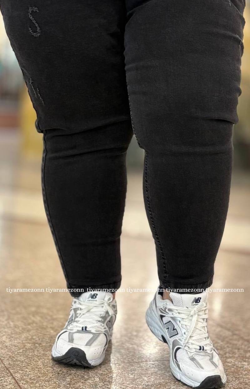 شلوار جین اسکینی سایزبزرگ کد 372