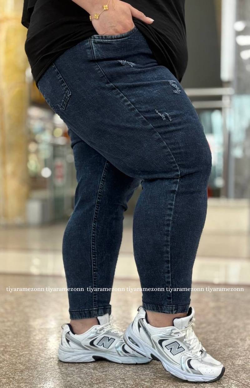 شلوار جین اسکینی سایزبزرگ کد 372