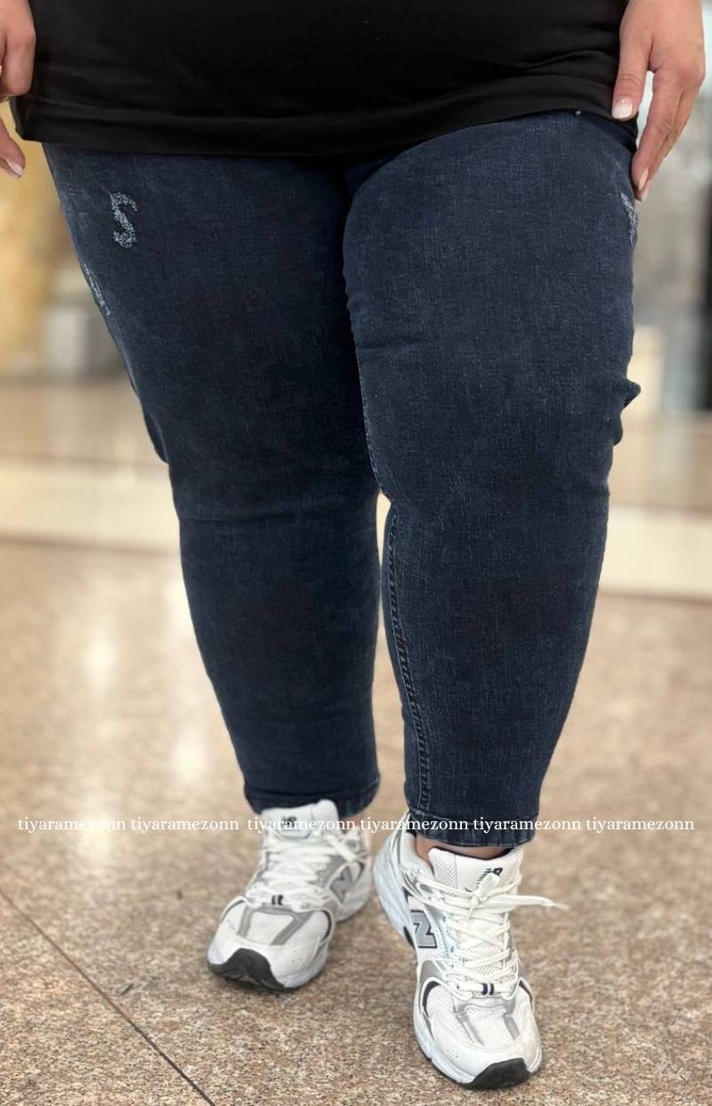 شلوار جین اسکینی سایزبزرگ کد 372