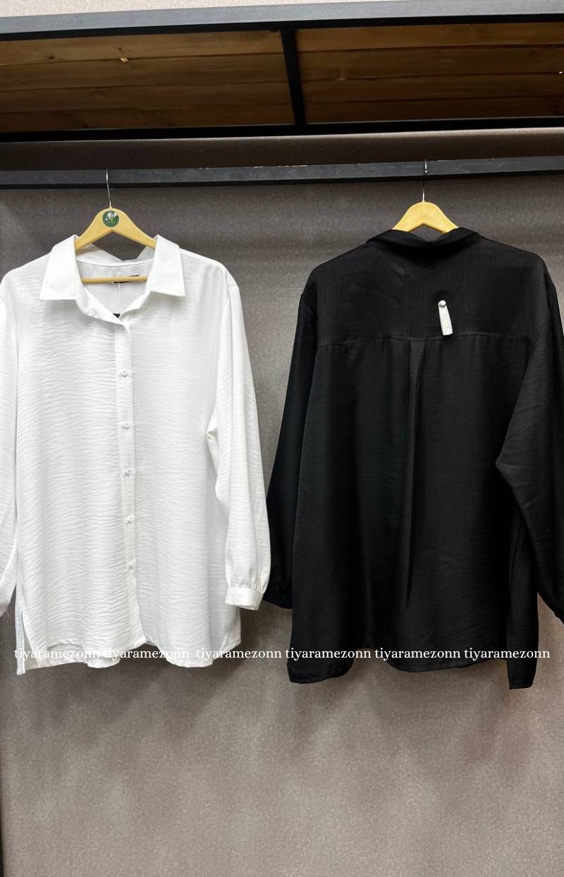 شومیز مانتویی سایزبزرگ نوار دوزی   کد 355