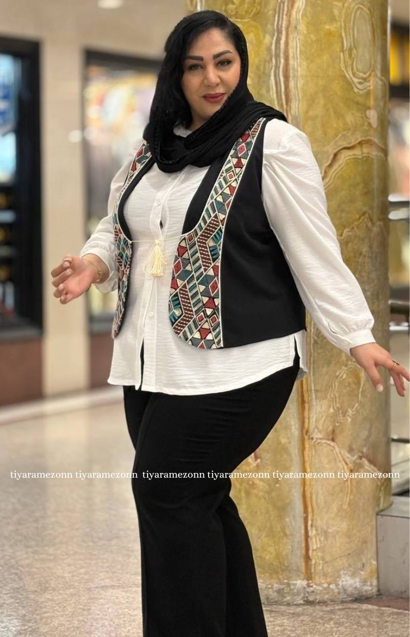 جلیقه سایزبزرگ مدل سنتی کد 388