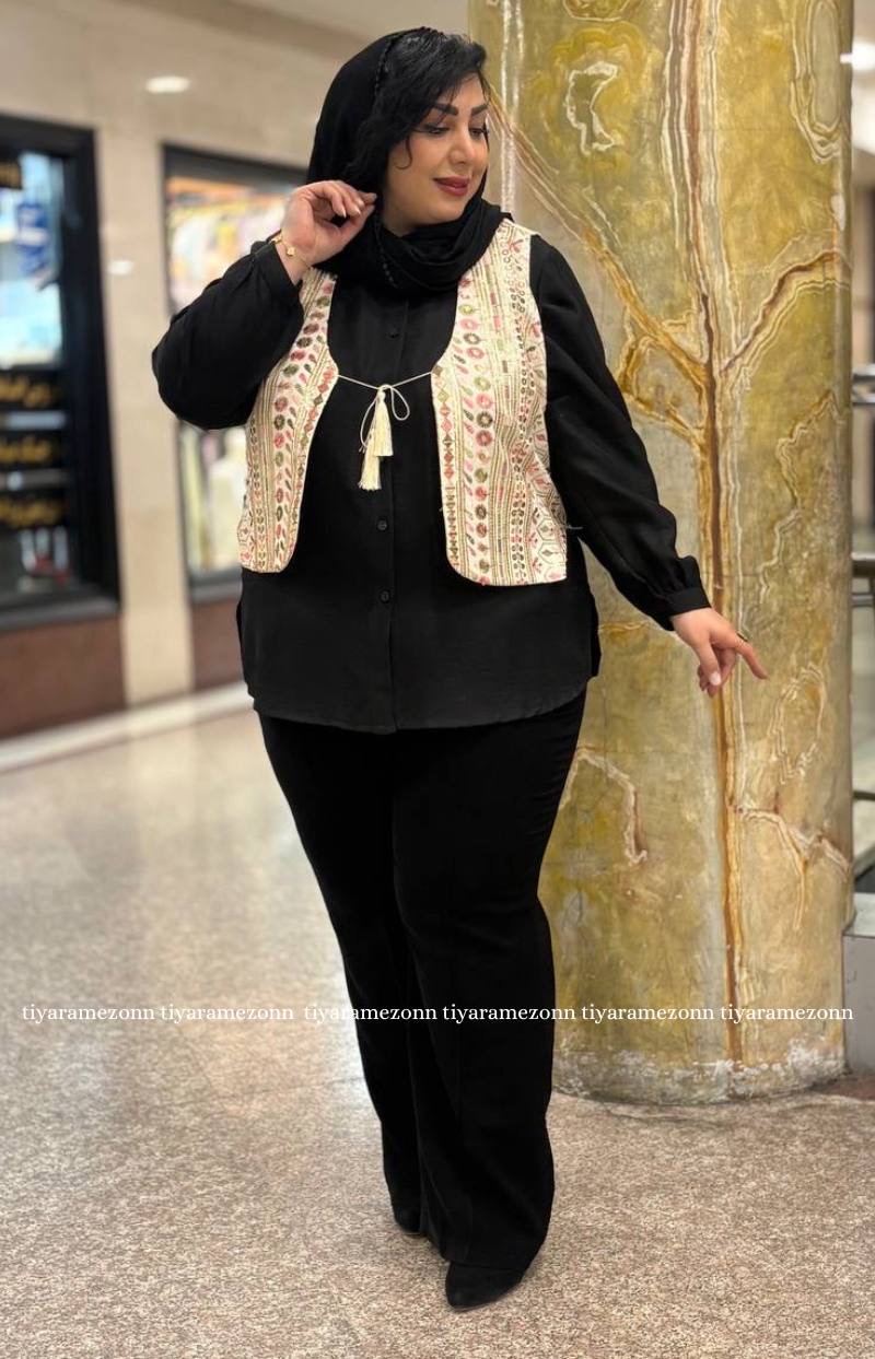 جلیقه سایزبزرگ مدل سنتی کد 388