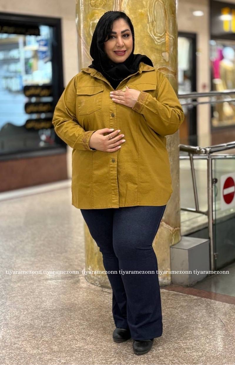 کت کتان سایزبزرگ مدل  گلدوزی کد 387