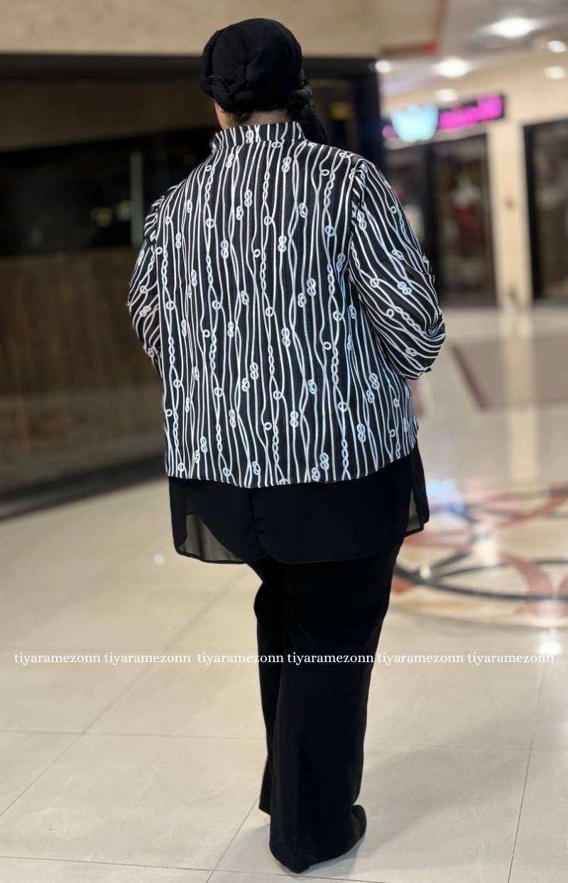 شومیز سایزبزرگ مدل برلیان 384