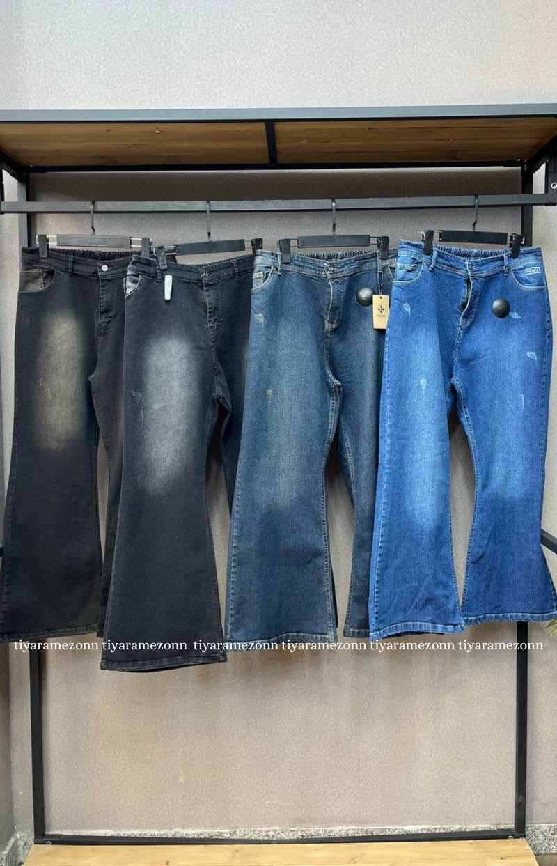 شلوار جین بوتکات سایزبزرگ کشی کد 390