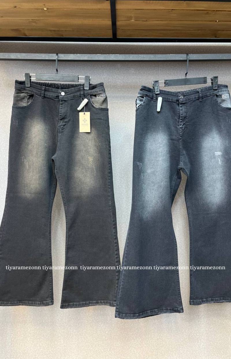 شلوار دمپا سایزبزرگ کشی گل بابونه کد144