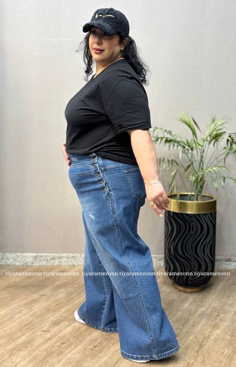 شلوار جین بوتکات سایزبزرگ کشی کد 390