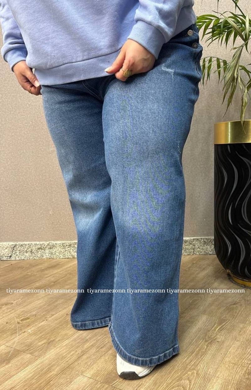شلوار جین بوتکات سایزبزرگ کشی کد 390