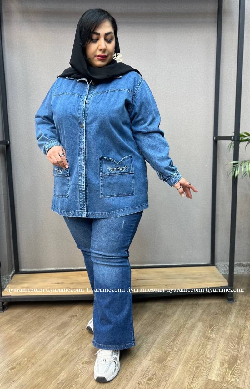 شلوار جین بوتکات سایزبزرگ کشی کد 390