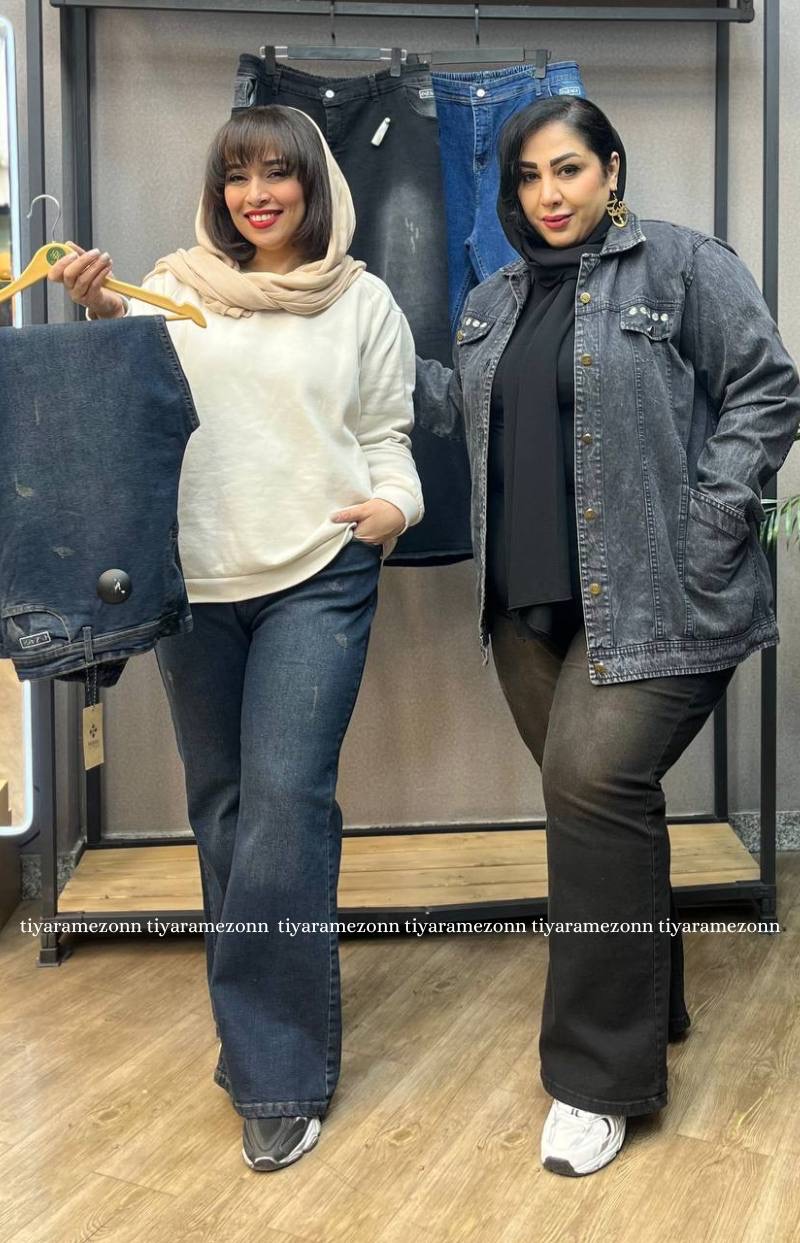 شلوار جین بوتکات سایزبزرگ کشی کد 390