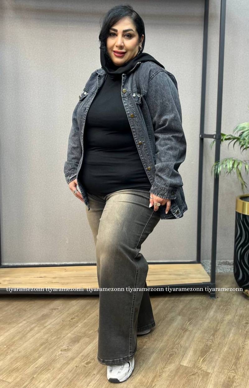 شلوار بگ سایزبزرگ  مدل بغل دکمه کد 394