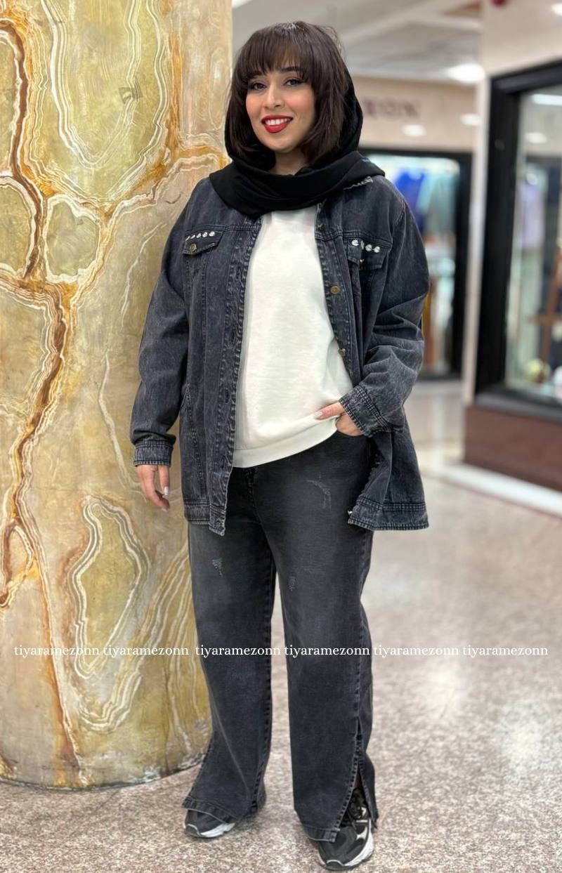 شلوار بگ سایزبزرگ  مدل بغل دکمه کد 394