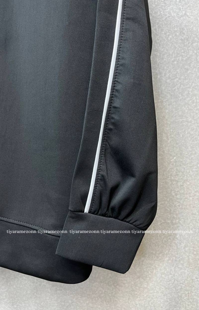 ست هودی و شلوار سایزبزرگ مدل نیم زیپ کد 364