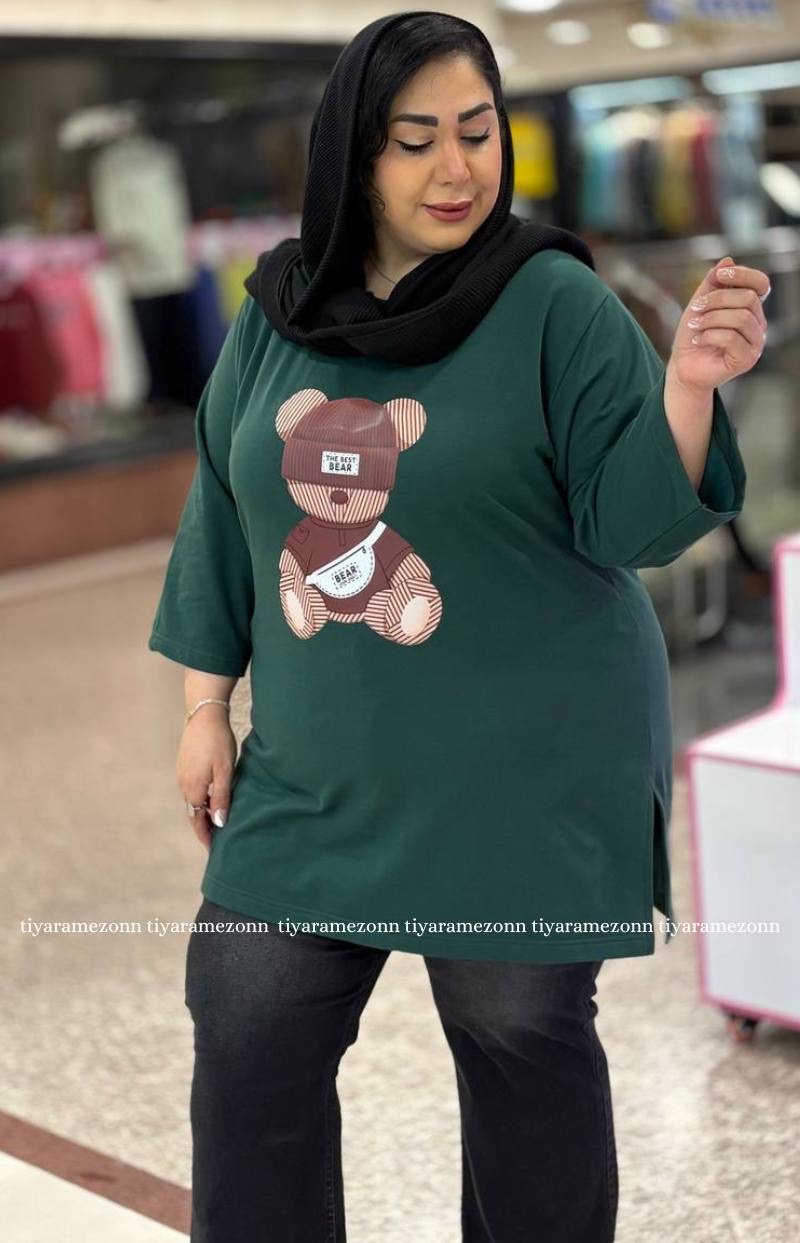 تیشرت سایزبزرگ مدل تدی 398