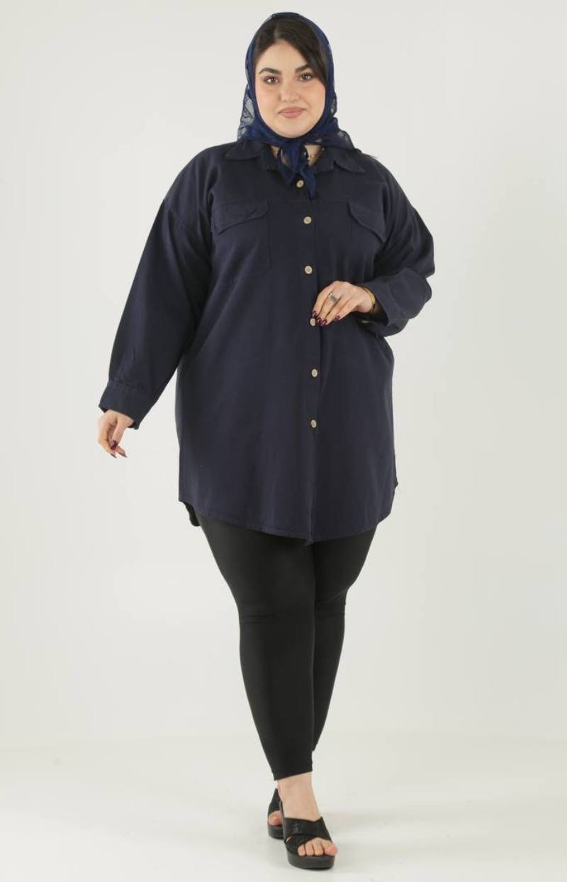 کت کتان سایزبزرگ مدل  گلدوزی کد 387