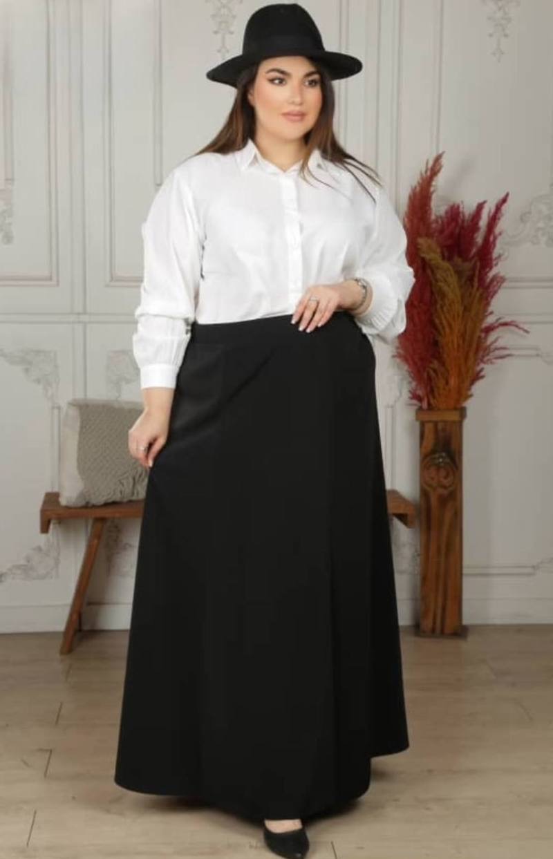 دامن  بلند سایزبزرگ زنانه کد 405