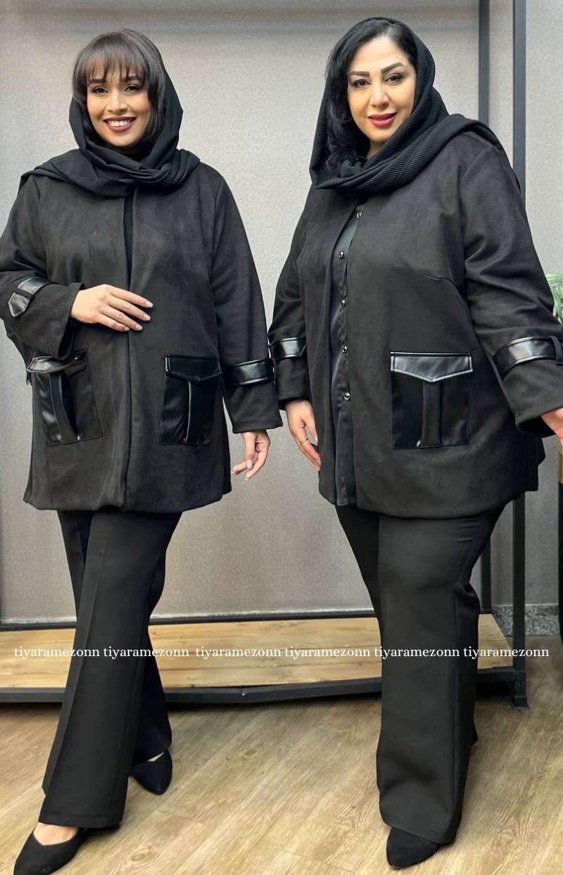 کت سایزبزرگ سوییت چرم کد 305