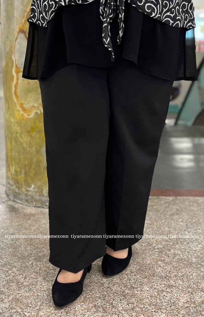 شلوار سایزبزرگ نیم بگ جین  تابستانی کد 244