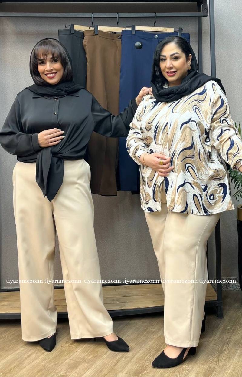 شلوار سایزبزرگ نیم بگ جین  تابستانی کد 244