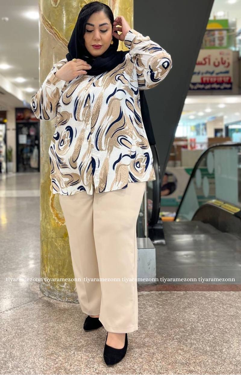 شلوار سایزبزرگ نیم بگ جین  تابستانی کد 244