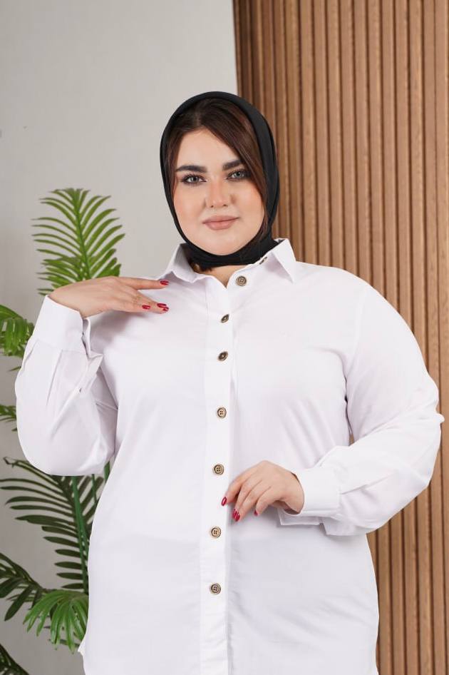 شومیزمانتویی سایزبزرگ مدل بیسیک کد 416