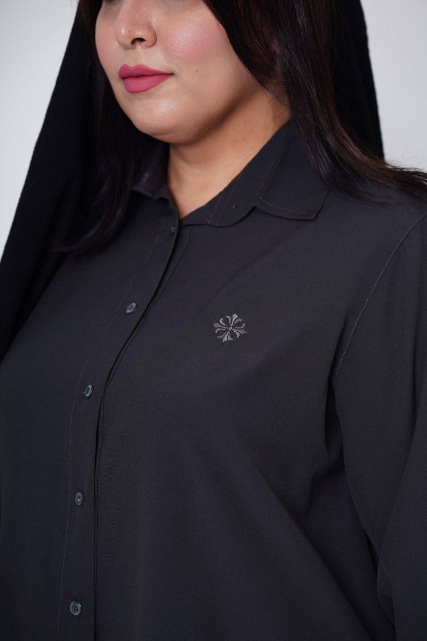 شومیزمانتویی سایزبزرگ مدل بیسیک کد 416