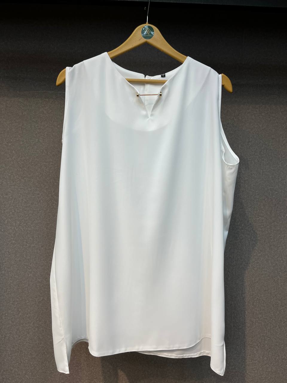 شومیز آستین حلقه ای سایزبزرگ  مدل یقه سگکک کد 414