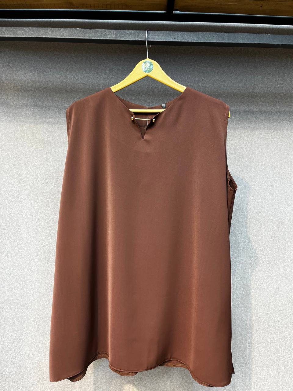 شومیز آستین حلقه ای سایزبزرگ  مدل یقه سگکک کد 414